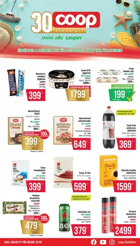 Coop katalógus, Mezőkövesd | Nagyszerű ajánlat minden ügyfélnek | 2025-07-17T00:00:00.000Z - 2025-07-23T00:00:00.000Z