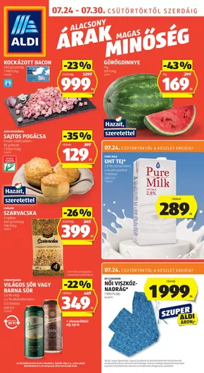 Aldi katalógus, Vecsés | Következő heti ALDI akciós újság | 2025-07-24T00:00:00.000Z - 2025-07-30T00:00:00.000Z