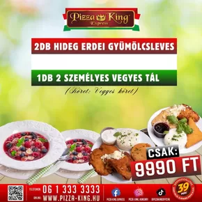 Pizza King katalógus, Tatabánya | Takarítson meg most ajánlatainkkal | 2025-07-21T00:00:00.000Z - 2025-08-04T00:00:00.000Z