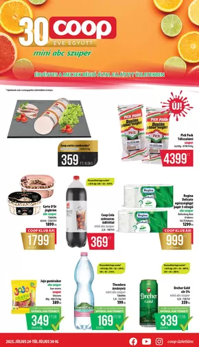 Coop katalógus, Gárdony | Coop regionális szórólap július 4. hét - Mecsek | 2025-07-24T00:00:00.000Z - 2025-07-30T00:00:00.000Z