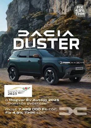 Dacia katalógus, Csorna | Dacia Duster | 2025-01-01T00:00:00.000Z - 2025-12-31T00:00:00.000Z