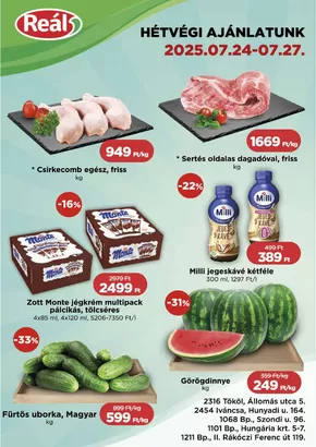 Real katalógus, Püspökladány | Bevásárló hétvége Pest | 2025-07-24T00:00:00.000Z - 2025-07-27T00:00:00.000Z