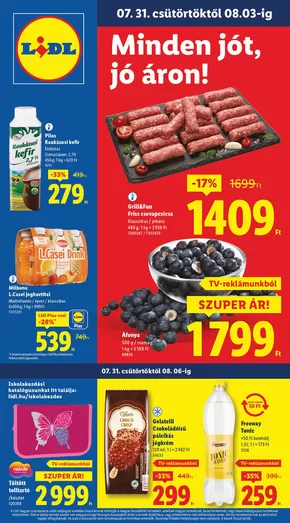 Lidl katalógus, Vecsés | Akciós újság – 31. hét | 2025-07-31T00:00:00.000Z - 2025-08-06T00:00:00.000Z