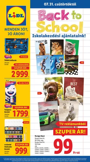 Lidl katalógus, Vecsés | Iskolakezdési ajánlataink - 31. hét | 2025-07-31T00:00:00.000Z - 2025-08-06T00:00:00.000Z