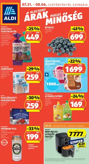 Aldi katalógus, Kaposvár | Következő heti ALDI akciós újság | 2025-07-31T00:00:00.000Z - 2025-08-06T00:00:00.000Z