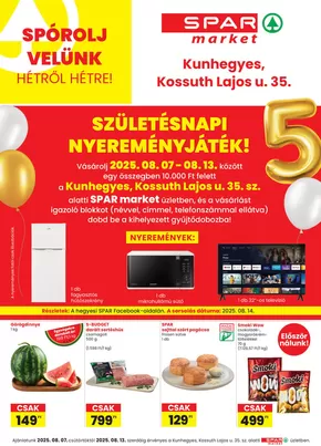 Spar katalógus, Aba | Exkluzív akciók | 2025-08-07T00:00:00.000Z - 2025-08-13T00:00:00.000Z