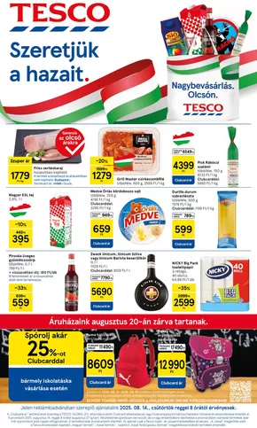 Tesco katalógus, Nagyhalász | Új ajánlatok felfedezésre | 2025-08-14T00:00:00.000Z - 2025-08-20T00:00:00.000Z