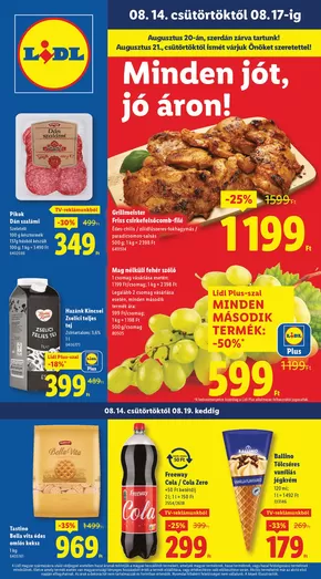 Lidl katalógus, Zalaszentgrót | Akciós újság – 33. hét | 2025-08-14T00:00:00.000Z - 2025-08-20T00:00:00.000Z