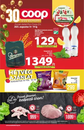 Coop katalógus, Nyíregyháza | Coop regionális szórólap augusztus 3. hét - Észak-Kelet | 2025-08-14T00:00:00.000Z - 2025-08-19T00:00:00.000Z