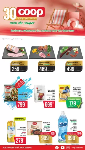 Coop katalógus | Nagyszerű kedvezmények kiválasztott termékekre | 2025-08-14T00:00:00.000Z - 2025-08-19T00:00:00.000Z