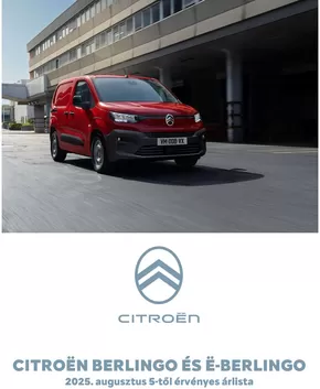 Citroën katalógus, Tatabánya | Új Ë-Berlingo Furgon | 2025-08-14T00:00:00.000Z - 2025-08-28T00:00:00.000Z