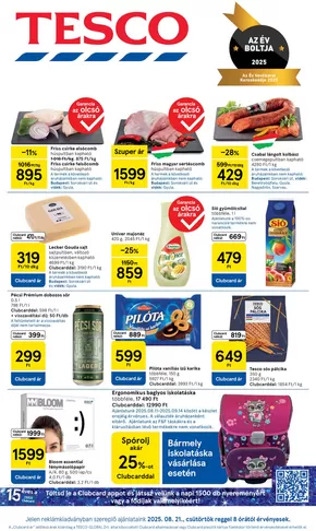 Tesco katalógus | Csúcsajánlatok a takarékosoknak | 2025-08-21T00:00:00.000Z - 2025-08-27T00:00:00.000Z
