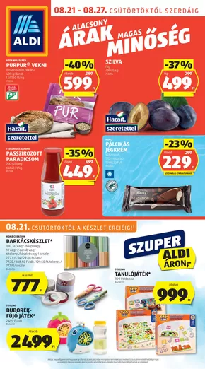 Aldi katalógus | Következő heti ALDI akciós újság | 2025-08-21T00:00:00.000Z - 2025-08-27T00:00:00.000Z