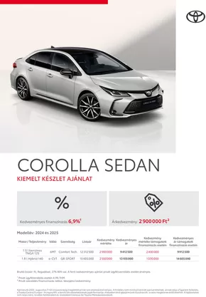 Toyota katalógus, Szekszárd | arlista corolla sedan akciok | 2025-08-18T00:00:00.000Z - 2026-08-18T00:00:00.000Z