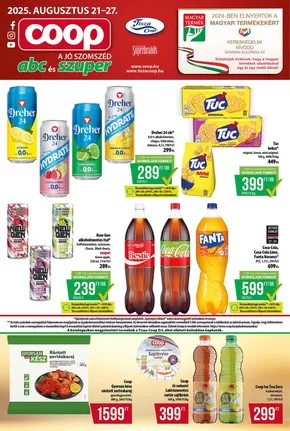 Coop katalógus, Budapest | Csúcsajánlatok minden ügyfélnek | 2025-08-21T00:00:00.000Z - 2025-08-27T00:00:00.000Z