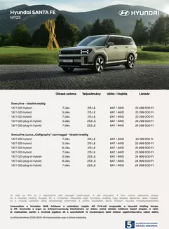 Hyundai katalógus, Vác | Hyundai SANTA FE akciós | 2025-08-22T00:00:00.000Z - 2026-08-22T00:00:00.000Z