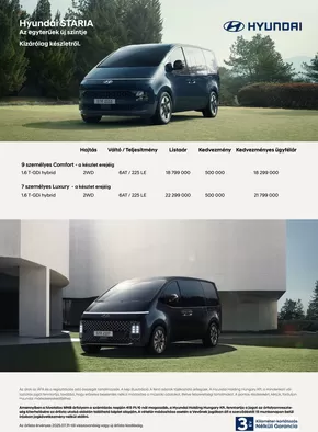 Hyundai katalógus, Győr | Hyundai STARIA akciós | 2025-08-22T00:00:00.000Z - 2026-08-22T00:00:00.000Z