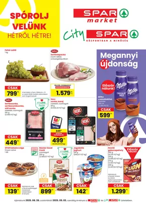 Spar katalógus, Halásztelek | Új ajánlatok felfedezésre | 2025-08-28T00:00:00.000Z - 2025-09-03T00:00:00.000Z