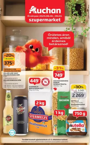 Auchan katalógus, Budaörs | Exkluzív akciók | 2025-08-25T00:00:00.000Z - 2025-09-03T00:00:00.000Z
