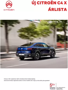 Citroën katalógus | Új ë-C4 X | 2025-08-29T00:00:00.000Z - 2025-09-12T00:00:00.000Z