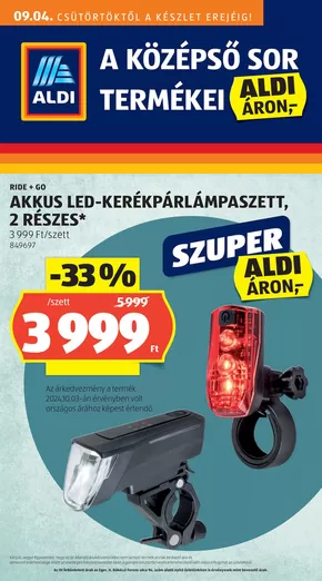Aldi katalógus | Nagyszerű ajánlat a kedvezményvadászoknak | 2025-09-01T00:00:00.000Z - 2025-09-04T00:00:00.000Z