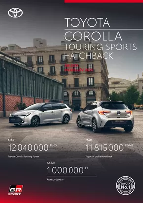 Toyota katalógus, Szolnok | arlista corolla touring sports 2025 | 2025-09-01T00:00:00.000Z - 2026-09-01T00:00:00.000Z