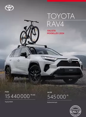 Toyota katalógus, Szolnok | arlista rav4 2024 | 2025-09-01T00:00:00.000Z - 2026-09-01T00:00:00.000Z