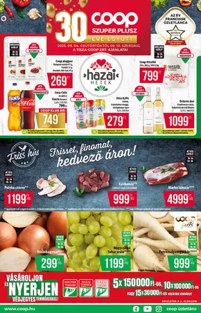 Coop katalógus, Győr | Nagyszerű kedvezmények kiválasztott termékekre | 2025-09-04T00:00:00.000Z - 2025-09-10T00:00:00.000Z