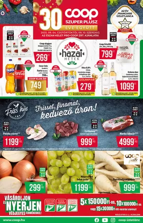 Coop katalógus, Gyöngyöspata | Csúcsajánlatok a takarékosoknak | 2025-09-04T00:00:00.000Z - 2025-09-10T00:00:00.000Z