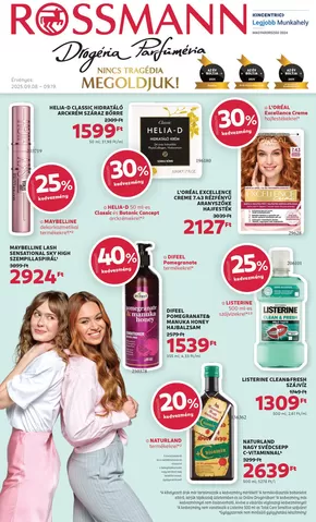 Rossmann katalógus, Győr | Exkluzív ajánlatok ügyfeleinknek | 2025-09-04T00:00:00.000Z - 2025-09-19T00:00:00.000Z