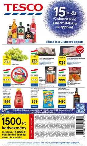 Tesco katalógus | Exkluzív akciók | 2025-09-11T00:00:00.000Z - 2025-09-17T00:00:00.000Z