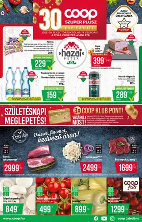 Coop katalógus, Budapest | Csúcsajánlatok és kedvezmények | 2025-09-11T00:00:00.000Z - 2025-09-17T00:00:00.000Z