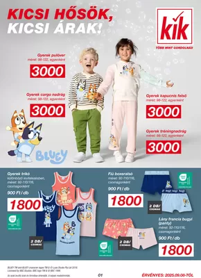 Kik katalógus, Sátoraljaújhely | Kik akciós | 2025-09-09T00:00:00.000Z - 2025-09-23T00:00:00.000Z