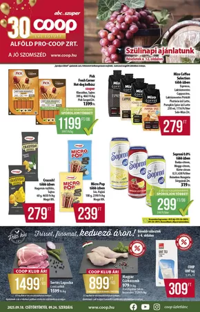 Coop katalógus, Balatonkenese | Coop regionális szórólap szeptember 3. hét - Alföld | 2025-09-18T00:00:00.000Z - 2025-09-24T00:00:00.000Z