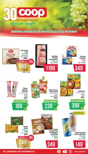 Coop katalógus, Mezőcsát | A legjobb ajánlataink Önnek | 2025-09-18T00:00:00.000Z - 2025-09-24T00:00:00.000Z
