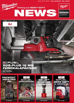 Milwaukeetool katalógus, Szeged | HEAVY DUTY NEWS - 2025. AUGUSZTUS - 2026. JANUÁR | 2025-09-16T00:00:00.000Z - 2025-09-30T00:00:00.000Z