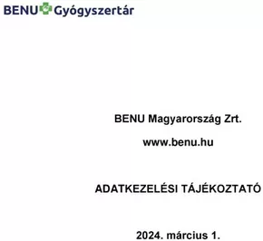 BENU Gyógyszertárak katalógus | Havi akciók | 2025-09-17T00:00:00.000Z - 2025-10-01T00:00:00.000Z