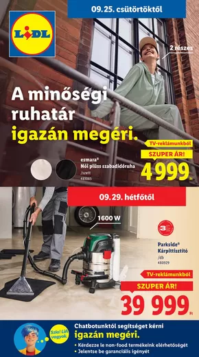 Lidl katalógus, Gödöllő | Nonfood kínálatunk - 39. hét | 2025-09-25T00:00:00.000Z - 2025-10-01T00:00:00.000Z