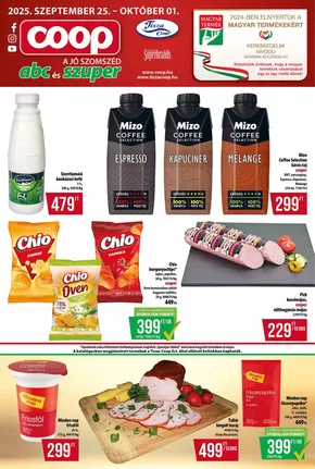 Coop katalógus, Mezőkeresztes | Csúcsajánlatok minden ügyfélnek | 2025-09-25T00:00:00.000Z - 2025-10-01T00:00:00.000Z
