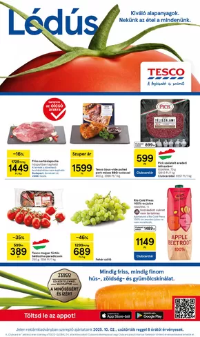 Tesco katalógus | Különleges ajánlatok Önnek | 2025-10-02T00:00:00.000Z - 2025-10-08T00:00:00.000Z