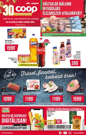 Coop katalógus | Nagyszerű kedvezmények kiválasztott termékekre | 2025-10-02T00:00:00.000Z - 2025-10-08T00:00:00.000Z