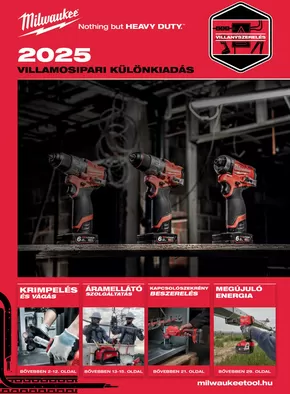 Milwaukeetool katalógus | VILLAMOSIPARI KÜLÖNKIADÁS 2025 | 2025-10-03T00:00:00.000Z - 2025-10-17T00:00:00.000Z