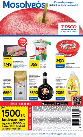 Tesco katalógus, Ózd | A legjobb akcióink | 2025-10-09T00:00:00.000Z - 2025-10-15T00:00:00.000Z