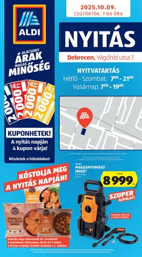 Aldi katalógus, Győr | Aldi Üzletnyitás: Debrecen, | 2025-10-05T00:00:00.000Z - 2025-10-19T00:00:00.000Z