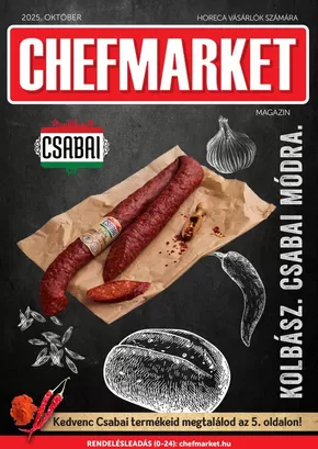 Chef Market katalógus, Miskolc | A legjobb ajánlataink Önnek | 2025-10-06T00:00:00.000Z - 2025-10-20T00:00:00.000Z