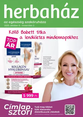 Herbaház katalógus | Új ajánlatok felfedezésre | 2025-10-06T00:00:00.000Z - 2025-10-20T00:00:00.000Z