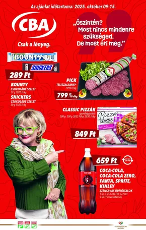 CBA katalógus, Kisújszállás | Különleges ajánlatok Önnek | 2025-10-06T00:00:00.000Z - 2025-10-20T00:00:00.000Z