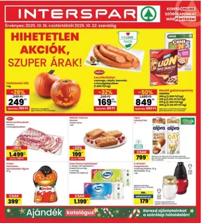 Interspar katalógus, Szentes | Kedvezmények és akciók | 2025-10-11T00:00:00.000Z - 2025-10-25T00:00:00.000Z