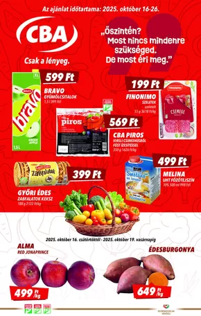 CBA katalógus, Esztergom | Exkluzív ajánlatok ügyfeleinknek | 2025-10-13T00:00:00.000Z - 2025-10-27T00:00:00.000Z