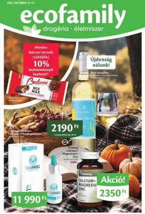 Eco Family katalógus, Esztergom | Ecofamily ONLINE kiadvány | 2025-10-13T00:00:00.000Z - 2025-10-27T00:00:00.000Z